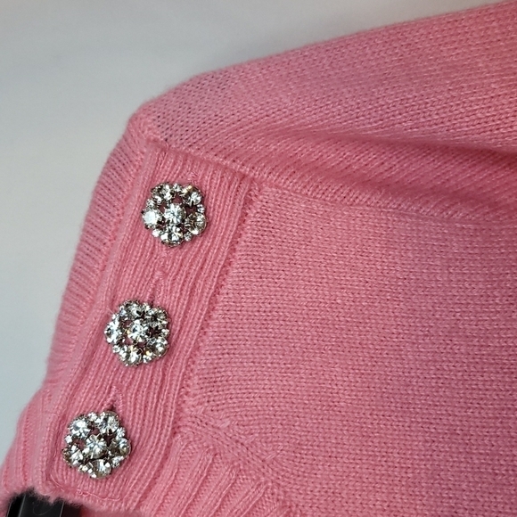 𝅺J Crew Long Sleeve Rhinestone Embellished Sweater - Picture 4 of 8